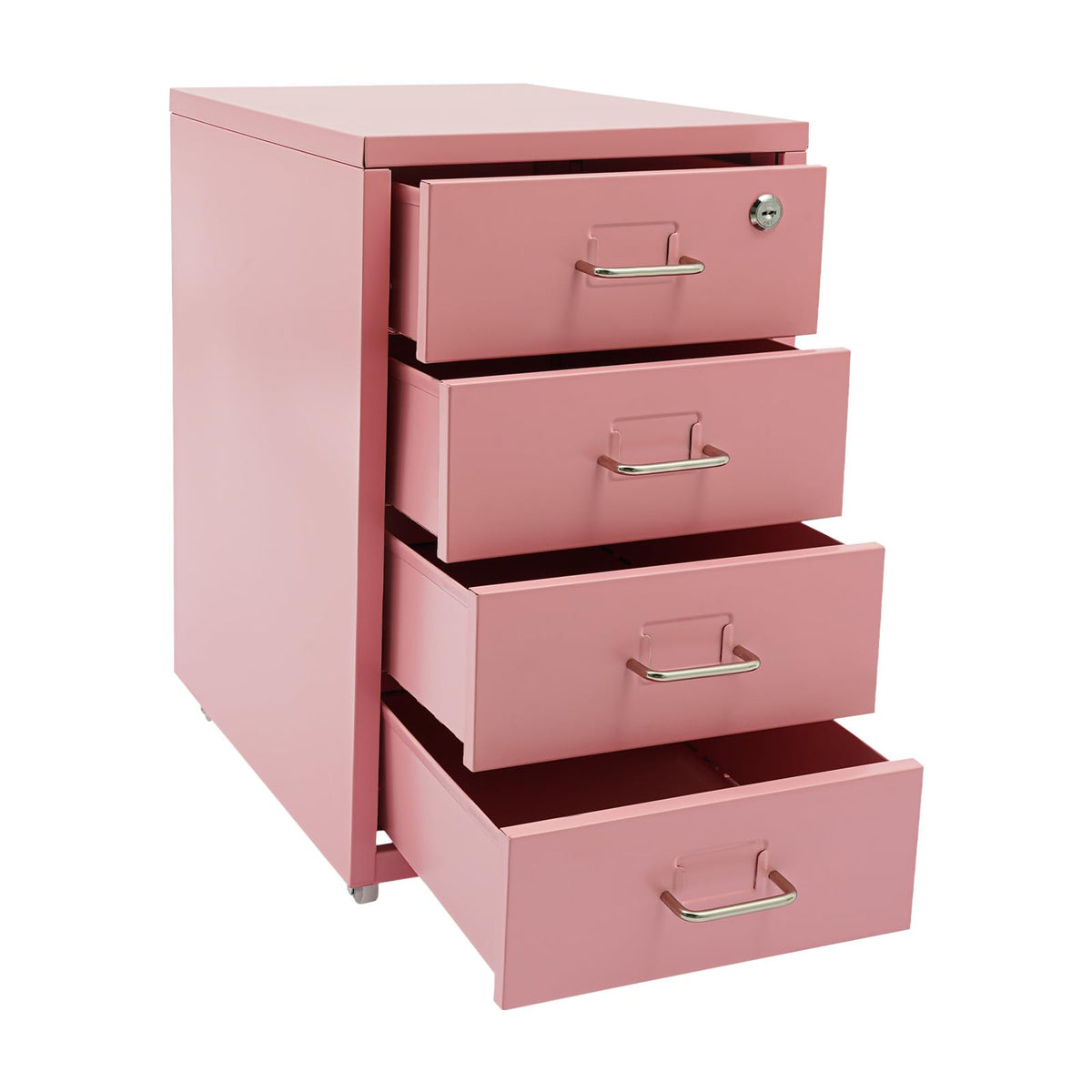 4 Drawer Rolling File Cabinet with Lock R983377