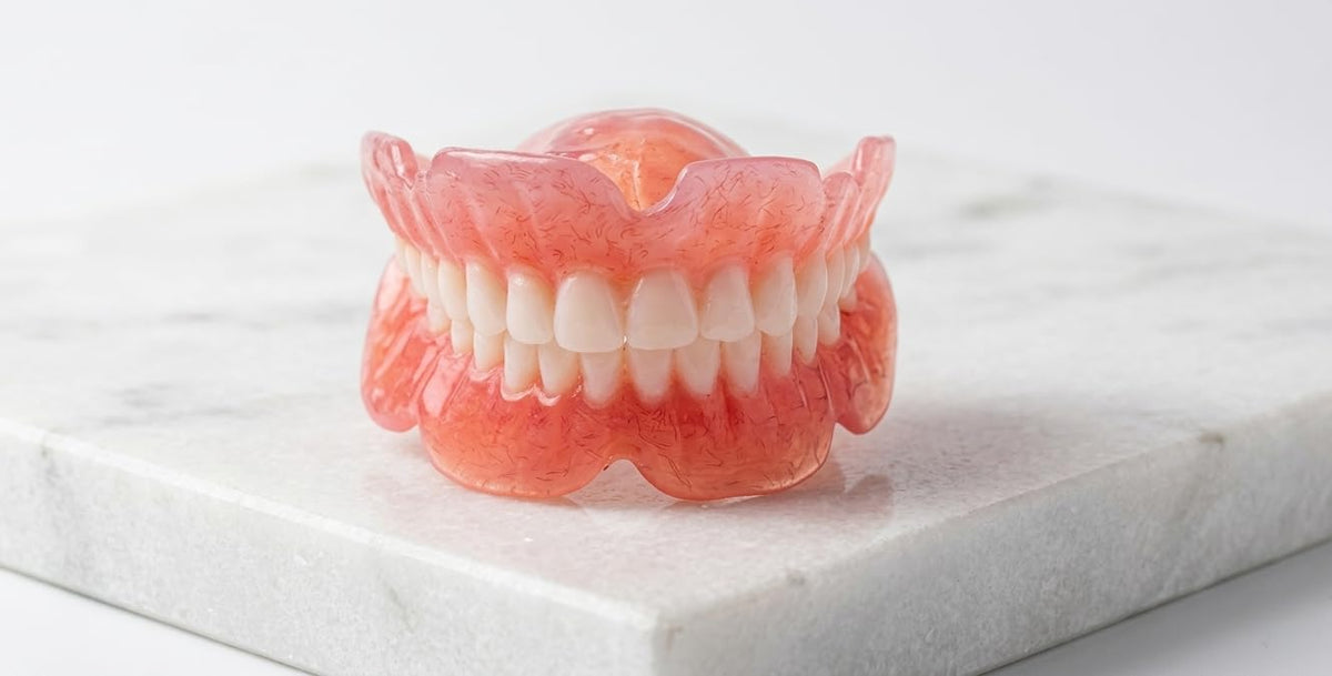 Denture full arch upper lower E584
