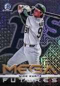 2025 Bowman Chrome Nick Kurtz Mega Futures Mojo Refractor Baseball Rookie Card T94277