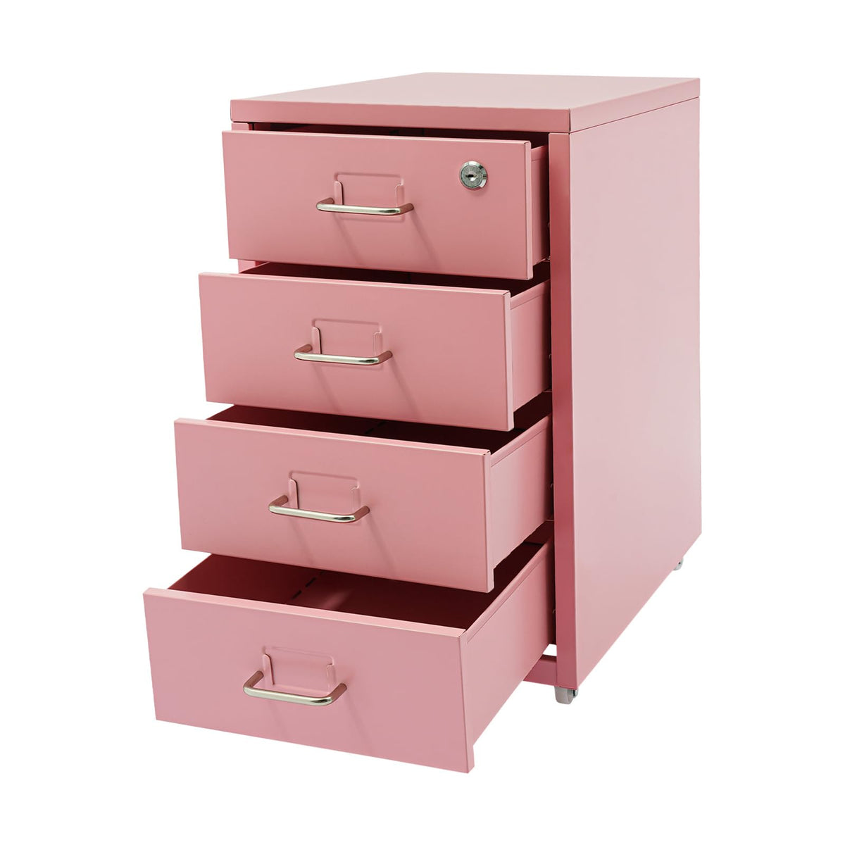 4 Drawer Rolling File Cabinet with Lock R983377