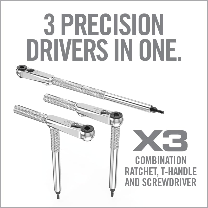 Torque Screwdriver & Ratcheting Driver Tool Set with 12 Bits & Storage Case U35830