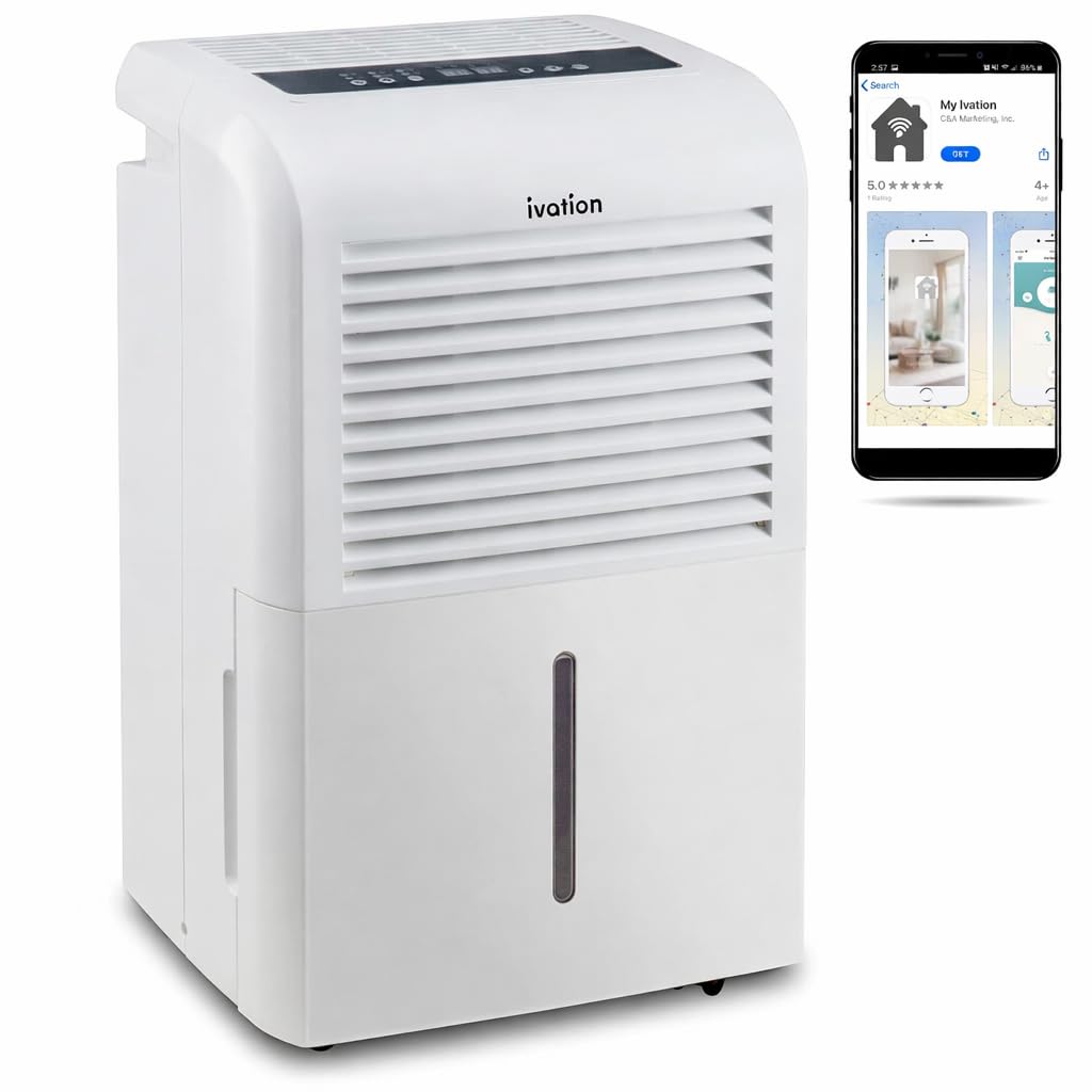 50 Pint Smart Wi-Fi Dehumidifier with Hose C998