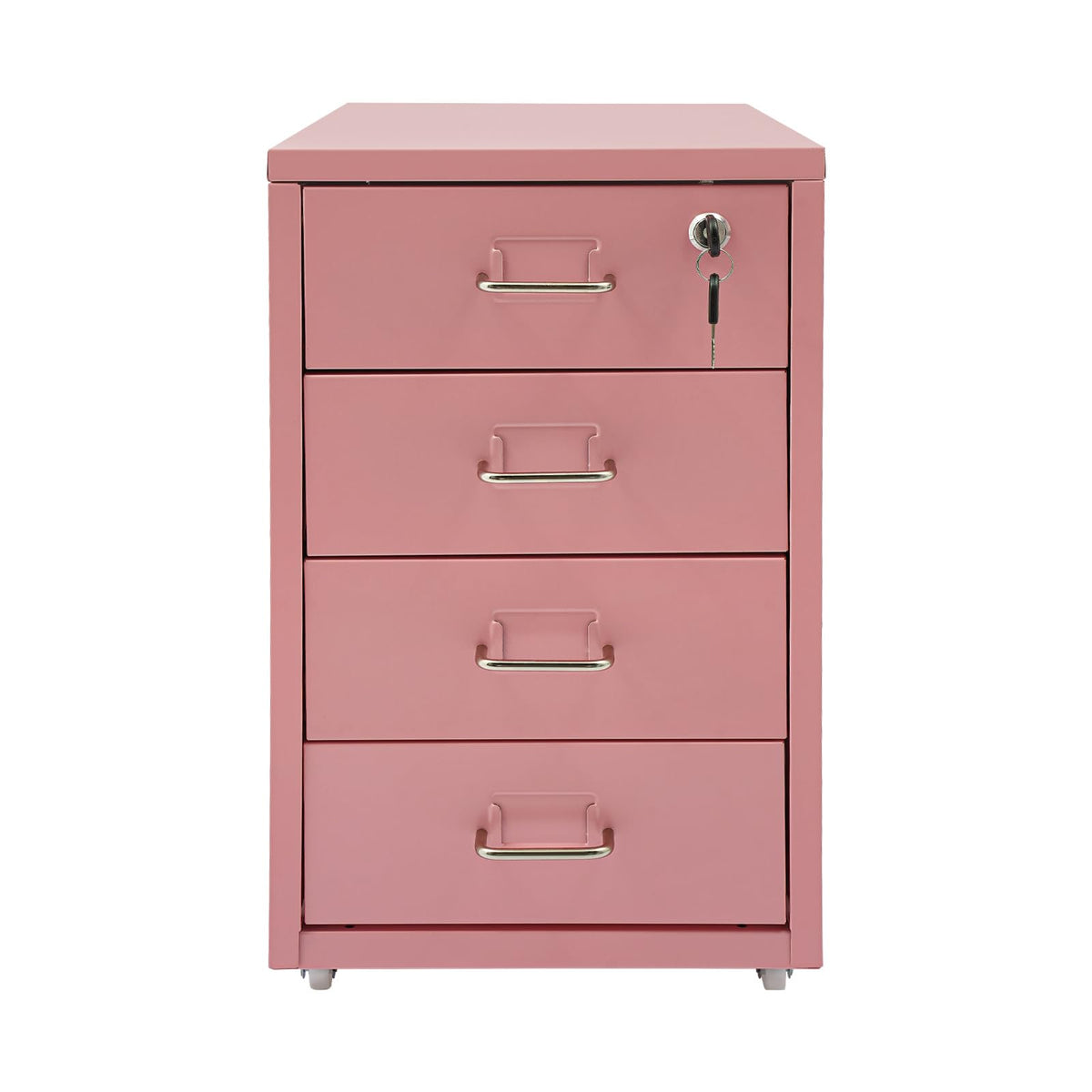 4 Drawer Rolling File Cabinet with Lock R983377