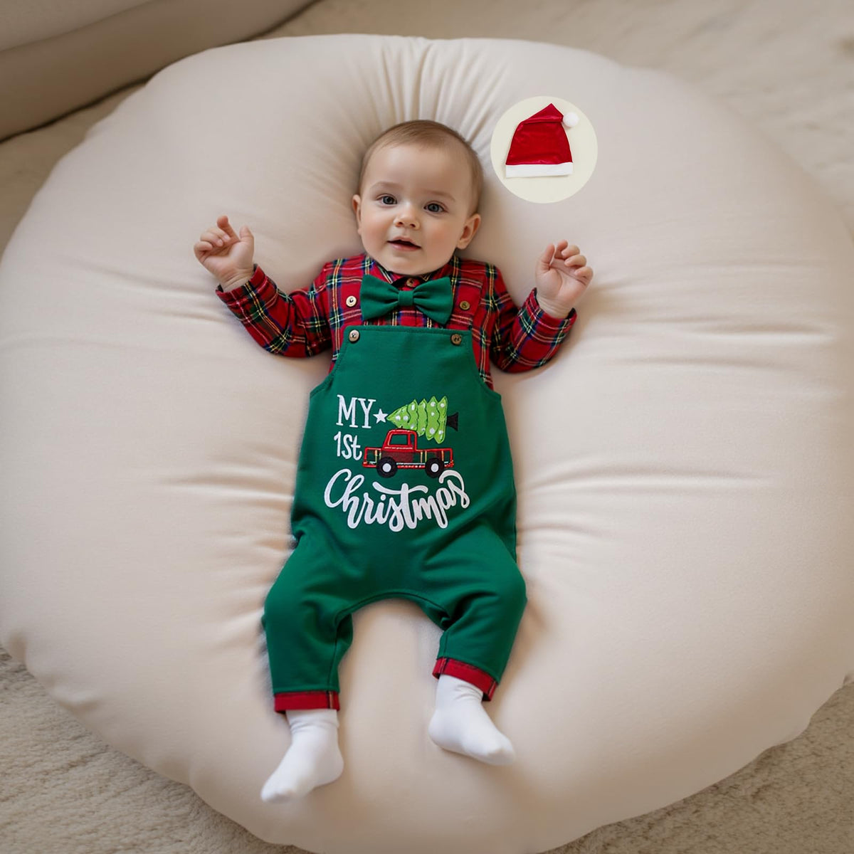 Striped Romper Overalls Pants Set P30323