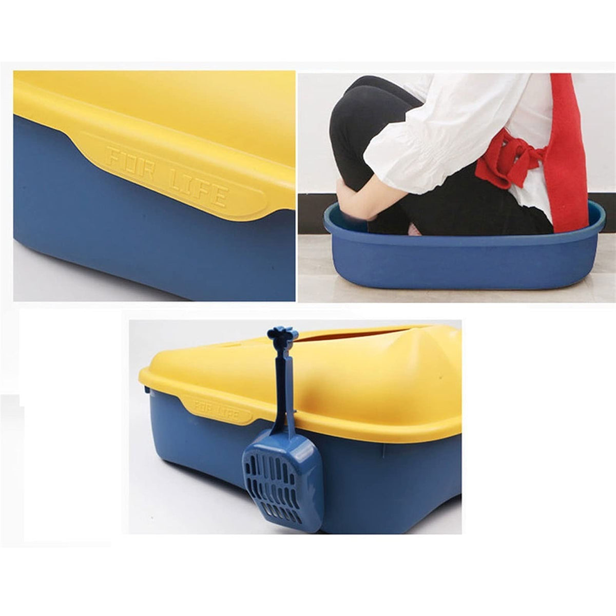 Oversized Cat Litter Tray with Shovel C461223