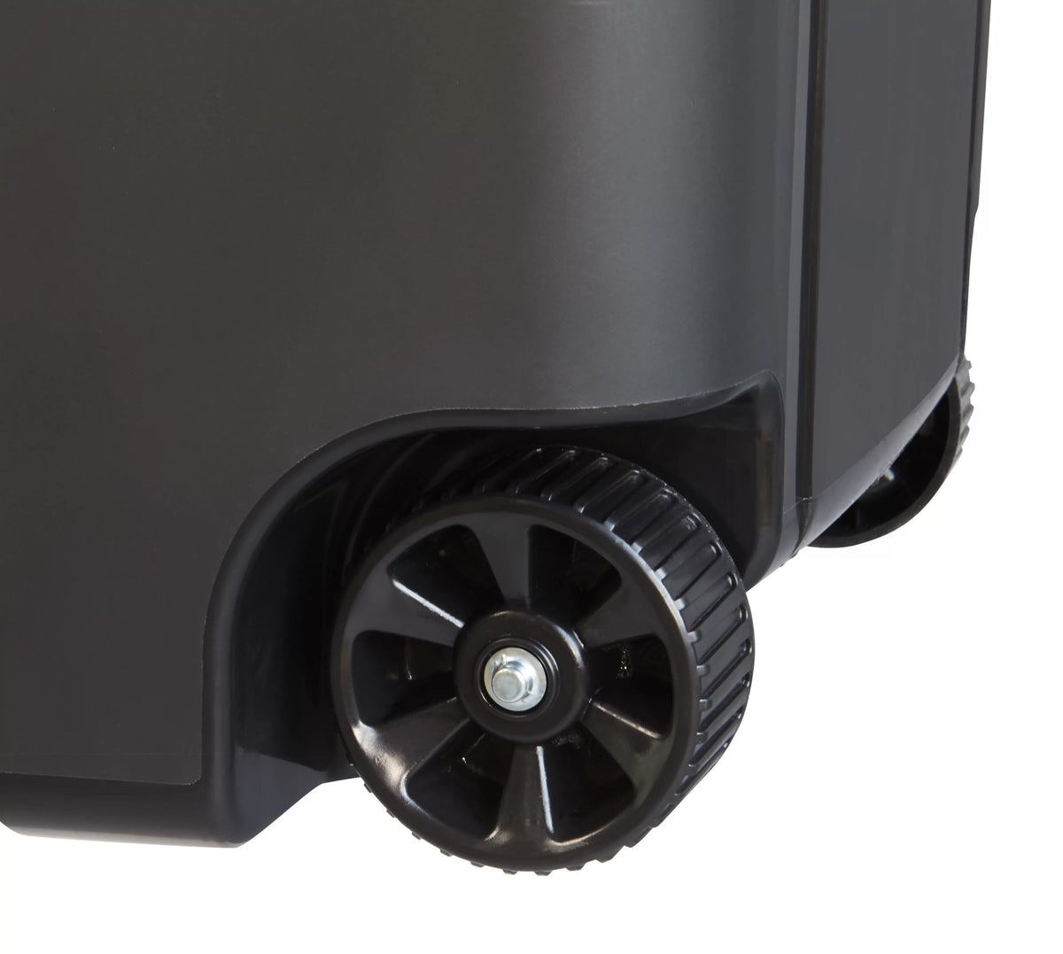 Black 45 Gallon Wheeled Plastic Garbage Can Z801389
