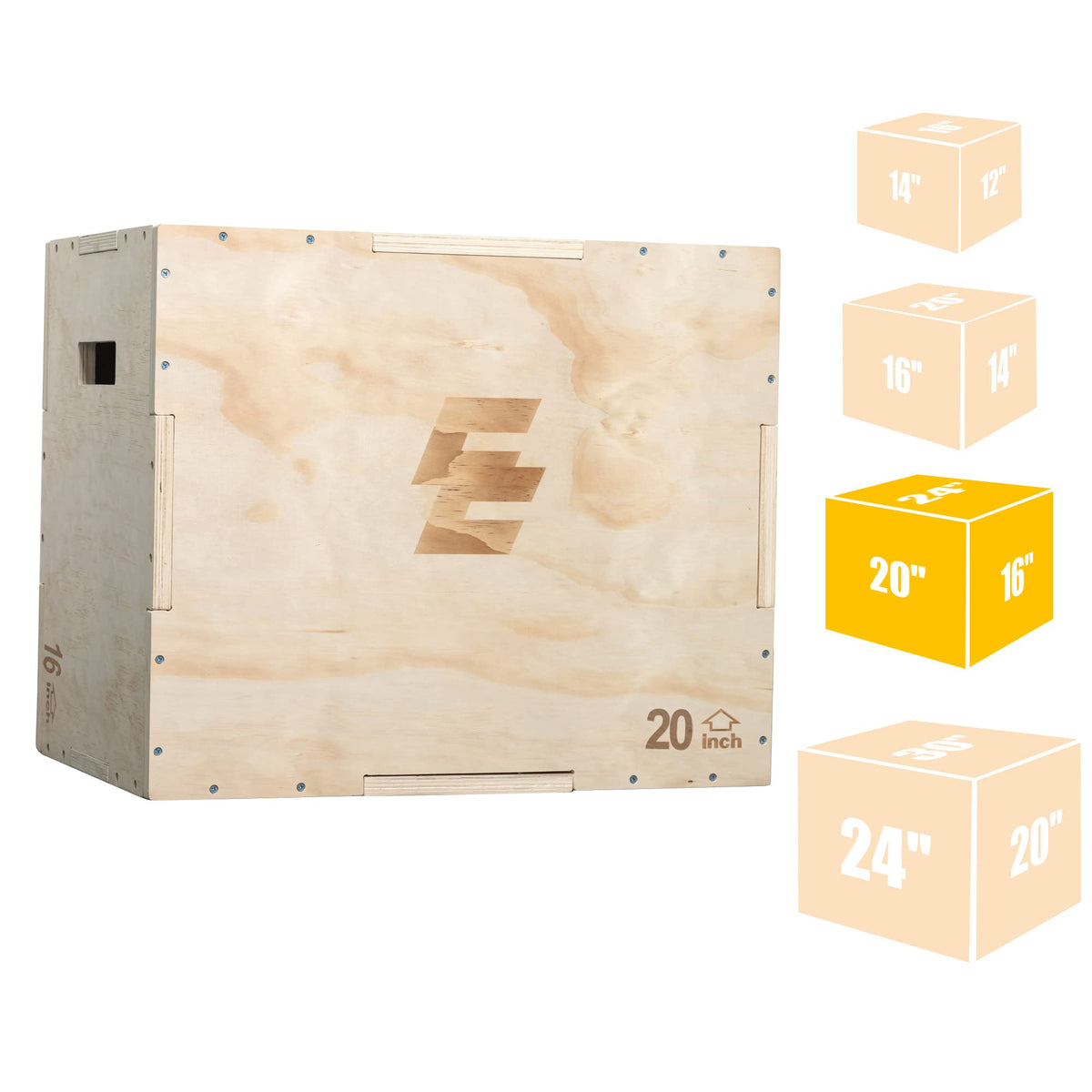 3 in 1 Wood Plyo Box Non-Slip Q272400