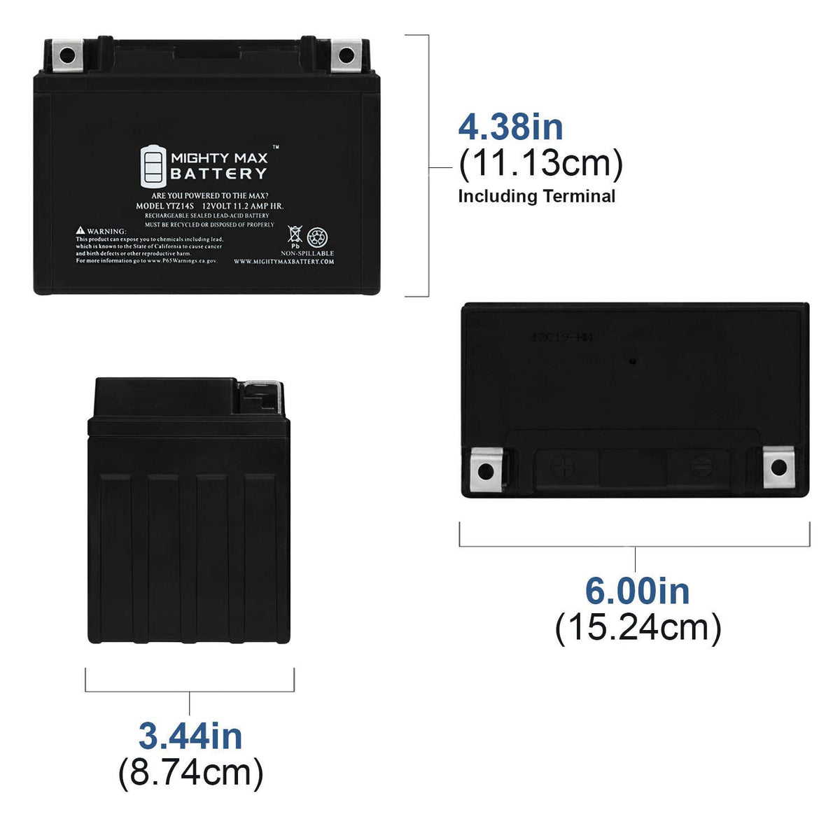 12V GEL and AGM Motorcycle Batteries P396
