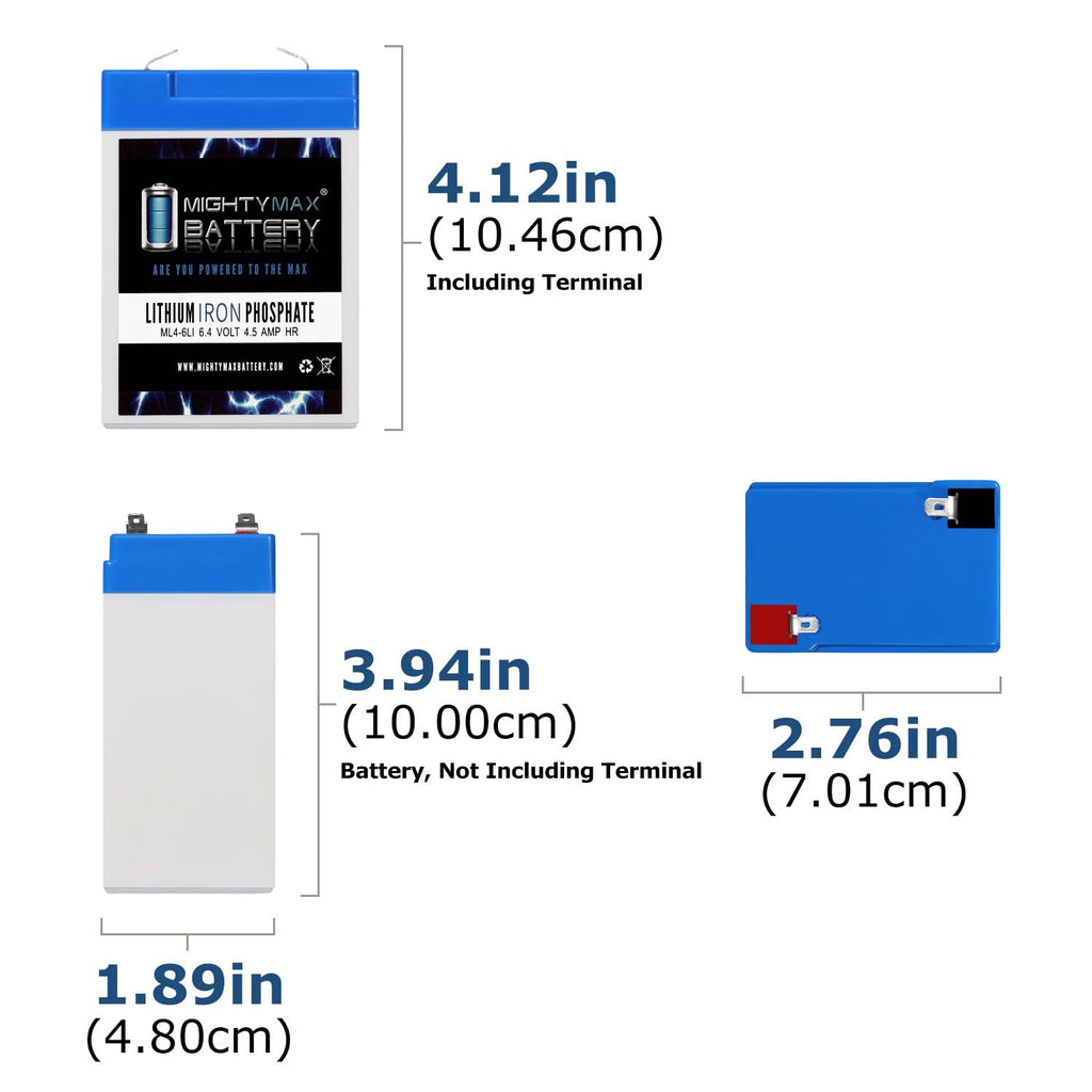 6V 4.5AH Lithium Replacement Battery U321