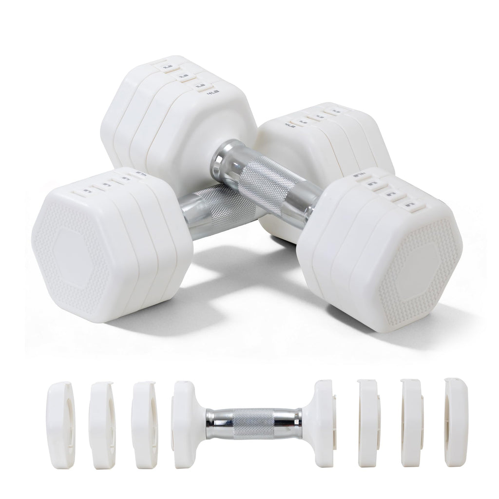 Adjustable Dumbbell Set of 2 Total 20 Lbs H654909