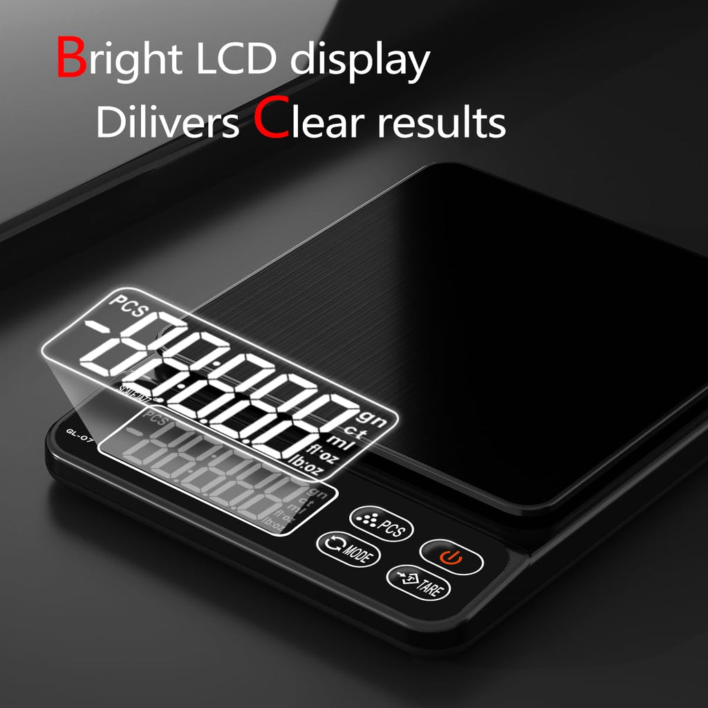 Digital Food Scale 6.6lb Grams Ounces LCD Display C854992