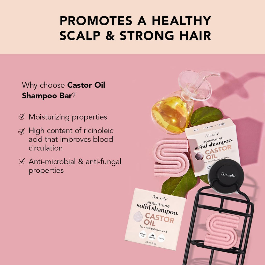 Castor Oil Shampoo + Coconut Oil Conditioner and Shower Filter Bundle X7137