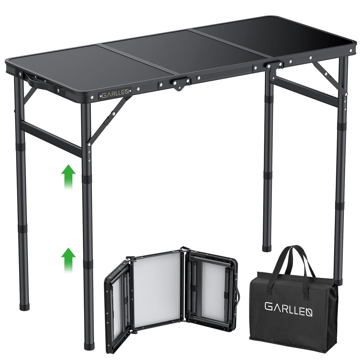 Folding Camping Table 3 Adjustable Height N210055