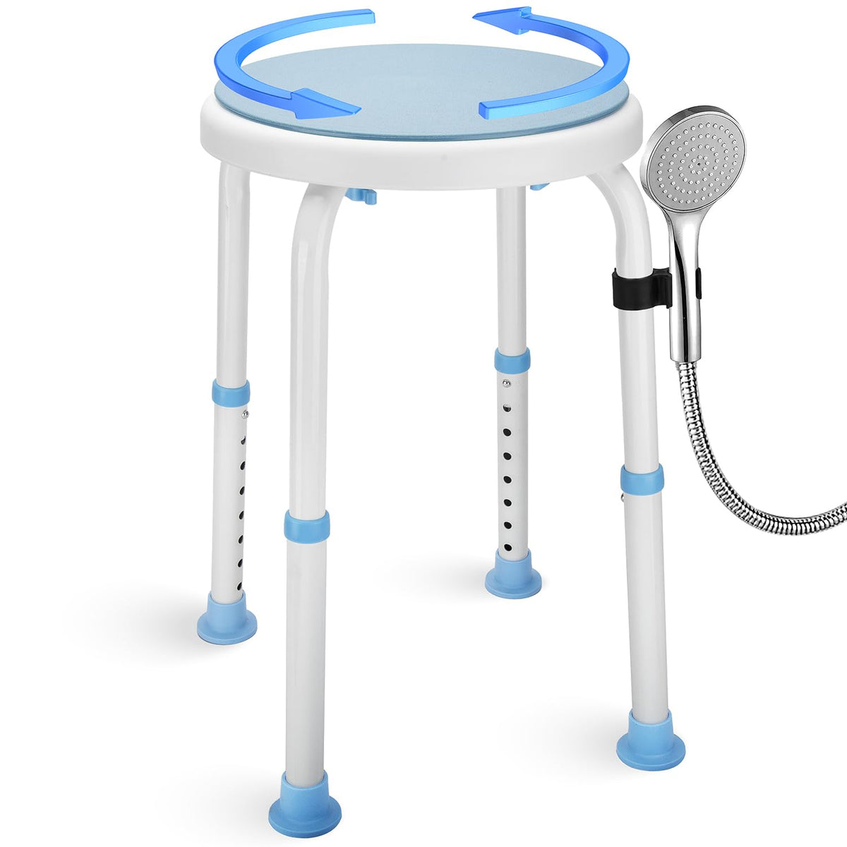 Foldable Adjustable Swivel Bath Seat Shower Chair Stool Q908