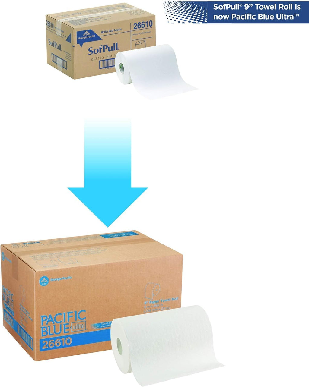 White Paper Towel Roll G7692