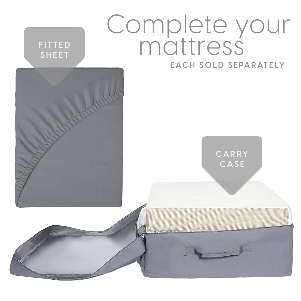 Queen Size 6 inch Memory Foam Trifold Mattress Q23444
