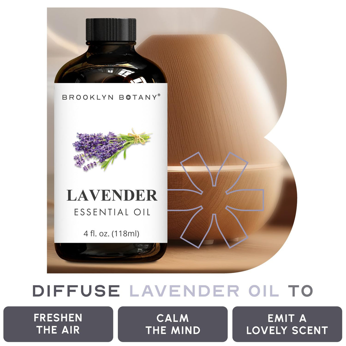 Lemon Eucalyptus & Lavender Essential Oils 4 Fl Oz Pack of 2 U998