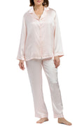 Women's 100% Mulberry Silk Long Pajama Set S820935