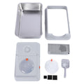 Enclosed Stainless Steel Litter Box with Flip Top Lid D829637