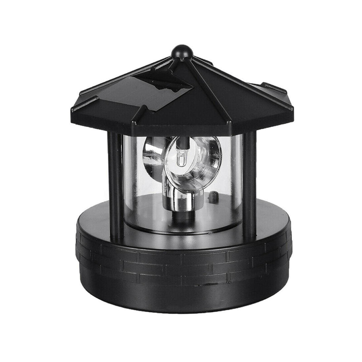 Solar Lighthouse Lamp 360° Rotatable LED IP44 Waterproof H3649
