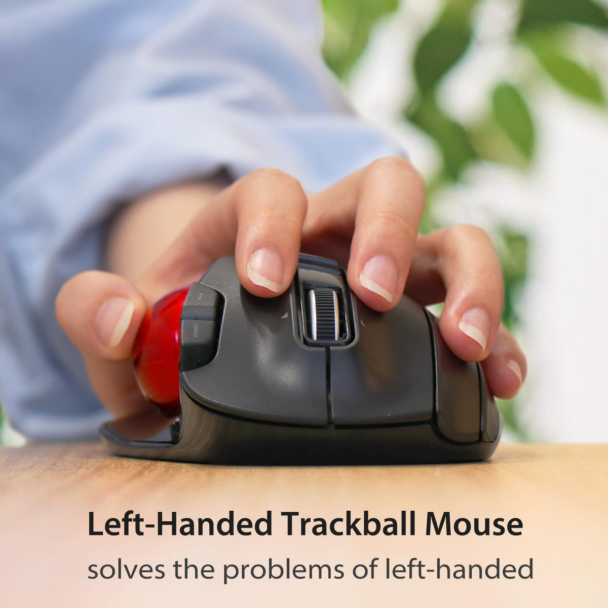 Wireless Left Handed Thumb Control Trackball Mouse W20813