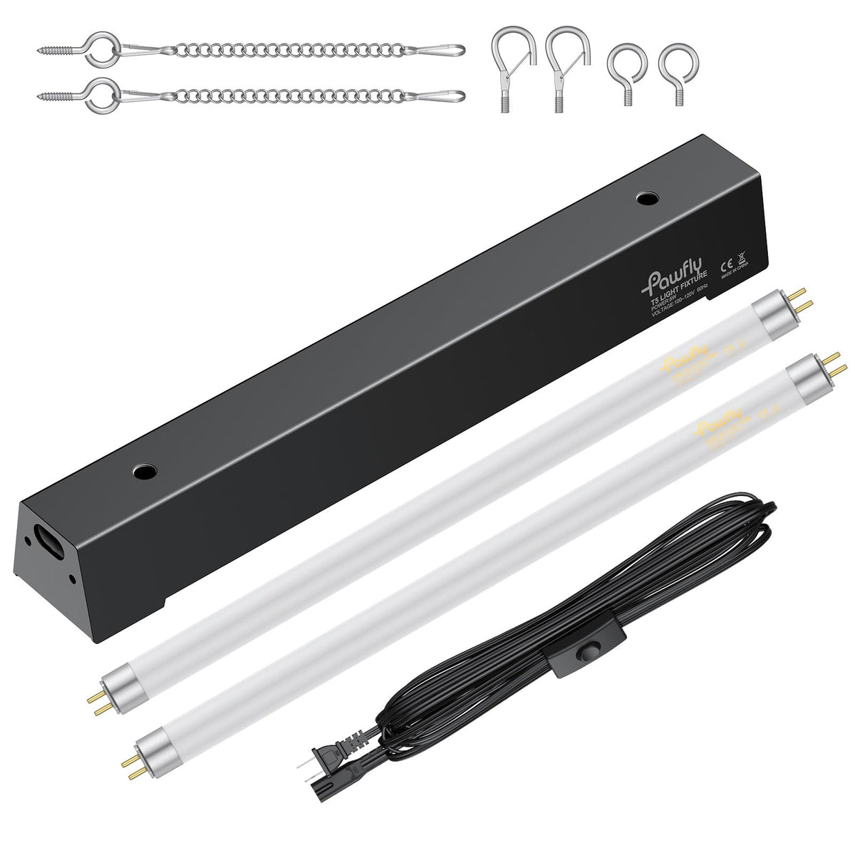 T5 Reptile Light Combo Kit with 2 UVB Tubes, 10.0 UVB Light Fixture, 12 inch K9324