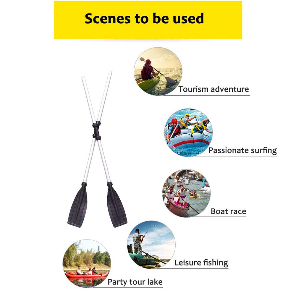 2 Pcs Aluminum Alloy Kayak Paddles 50 Inch K179