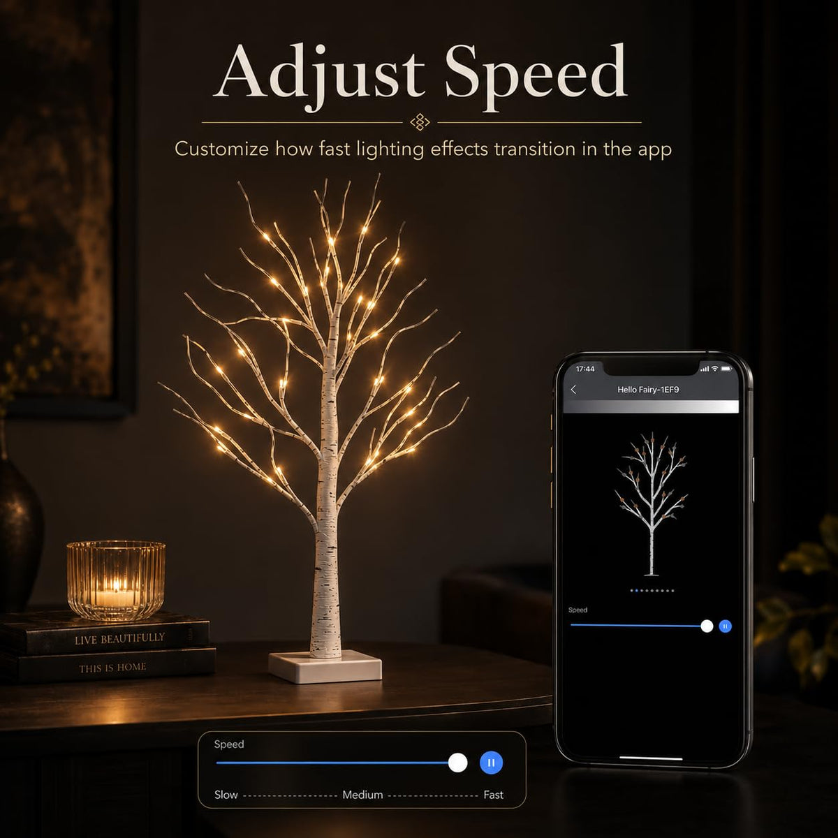 Birch Tree with Lights 2FT 2Pack Y34935
