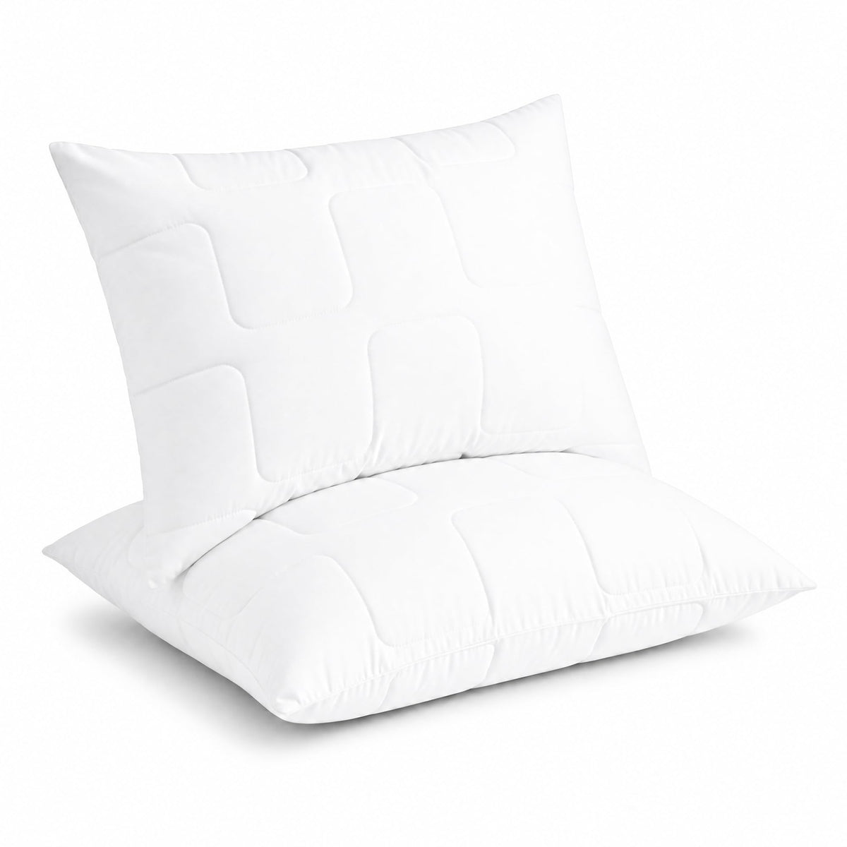 King Size White Cooling Down Alternative Pillows Set of 2 M845090