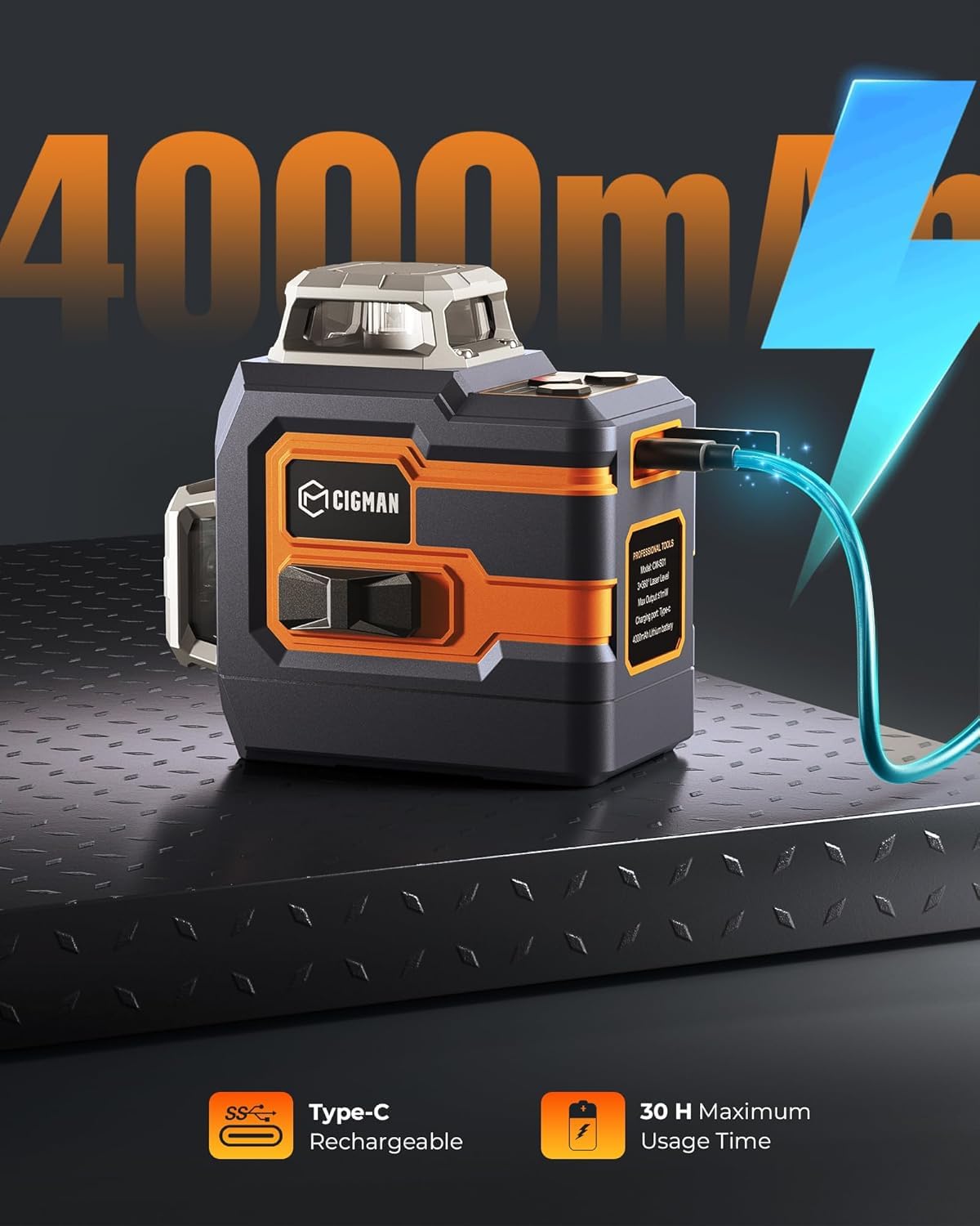Green 3x360° Self Leveling Laser Level C94231