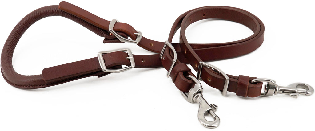 Leather Horse Saddle Crupper Adjustable Double Tail Strap Full Horse Size W25143