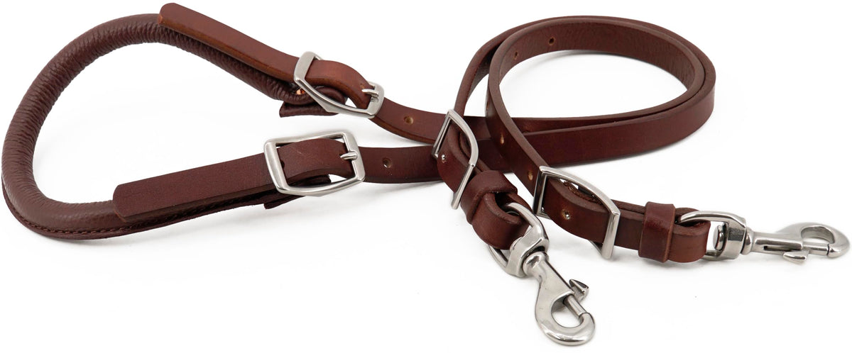 Leather Horse Saddle Crupper Adjustable Double Tail Strap Full Horse Size W25143