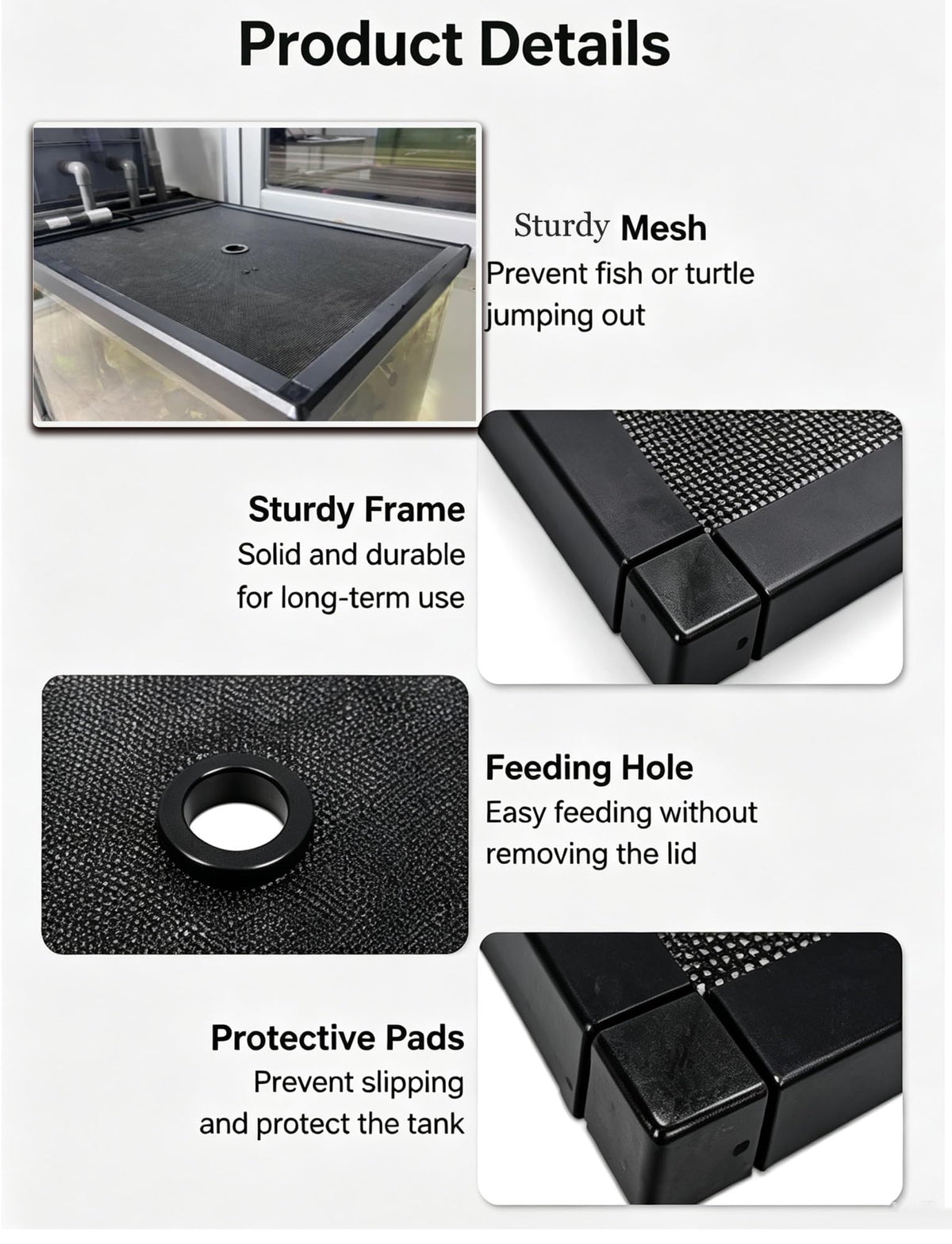 Aluminum Mesh Aquarium Lid for 10-20 Gallon Tanks N4993