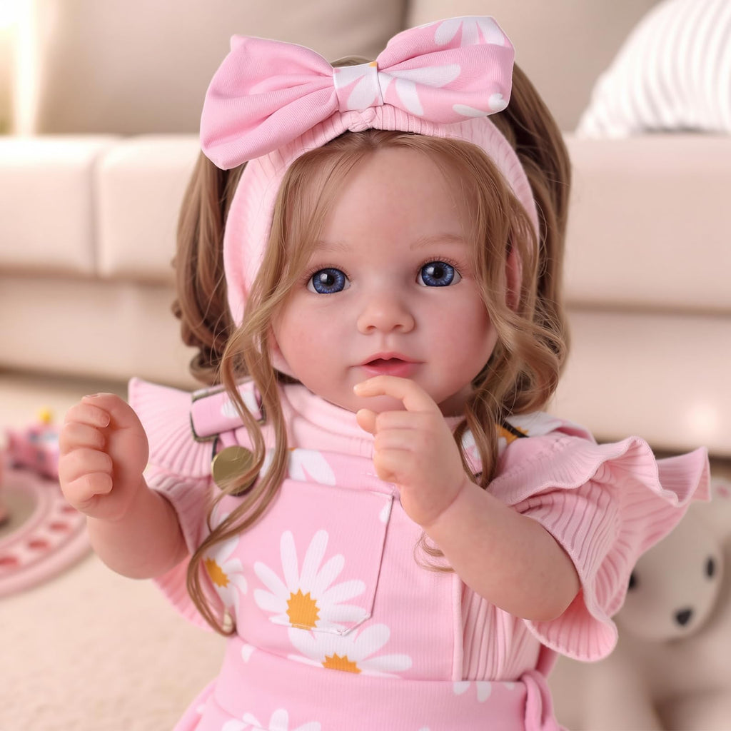 20inch Realistic Reborn Baby Dolls with Poseable Limbs Rooted Hair L891223