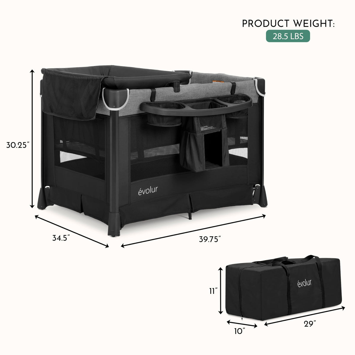 Portable Playard with Bassinet & Changing Table R5678