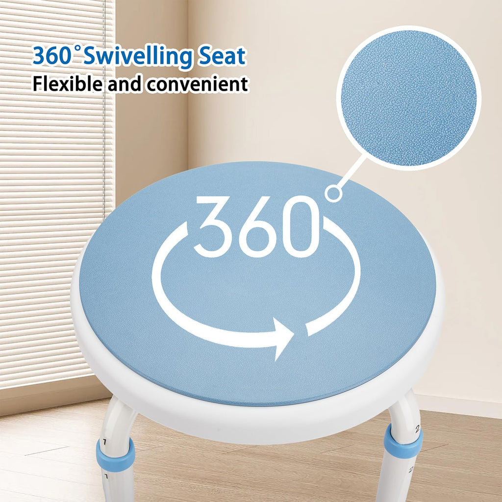 Foldable Adjustable Swivel Bath Seat Shower Chair Stool Q908