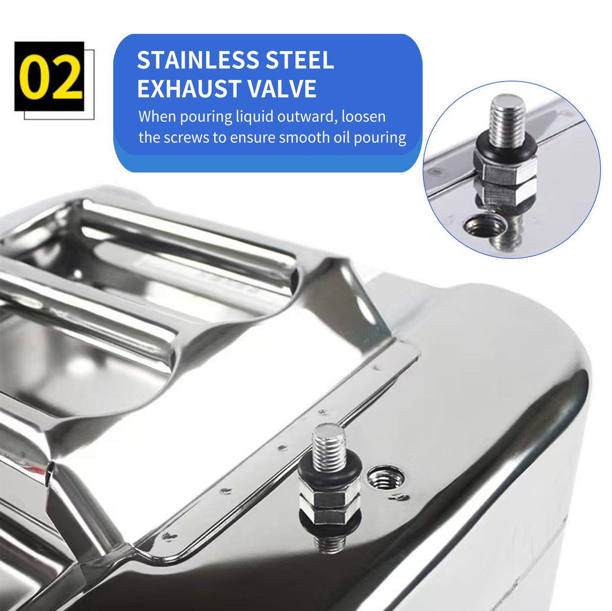 5 Gallon 304 Stainless Steel Water Container L713295
