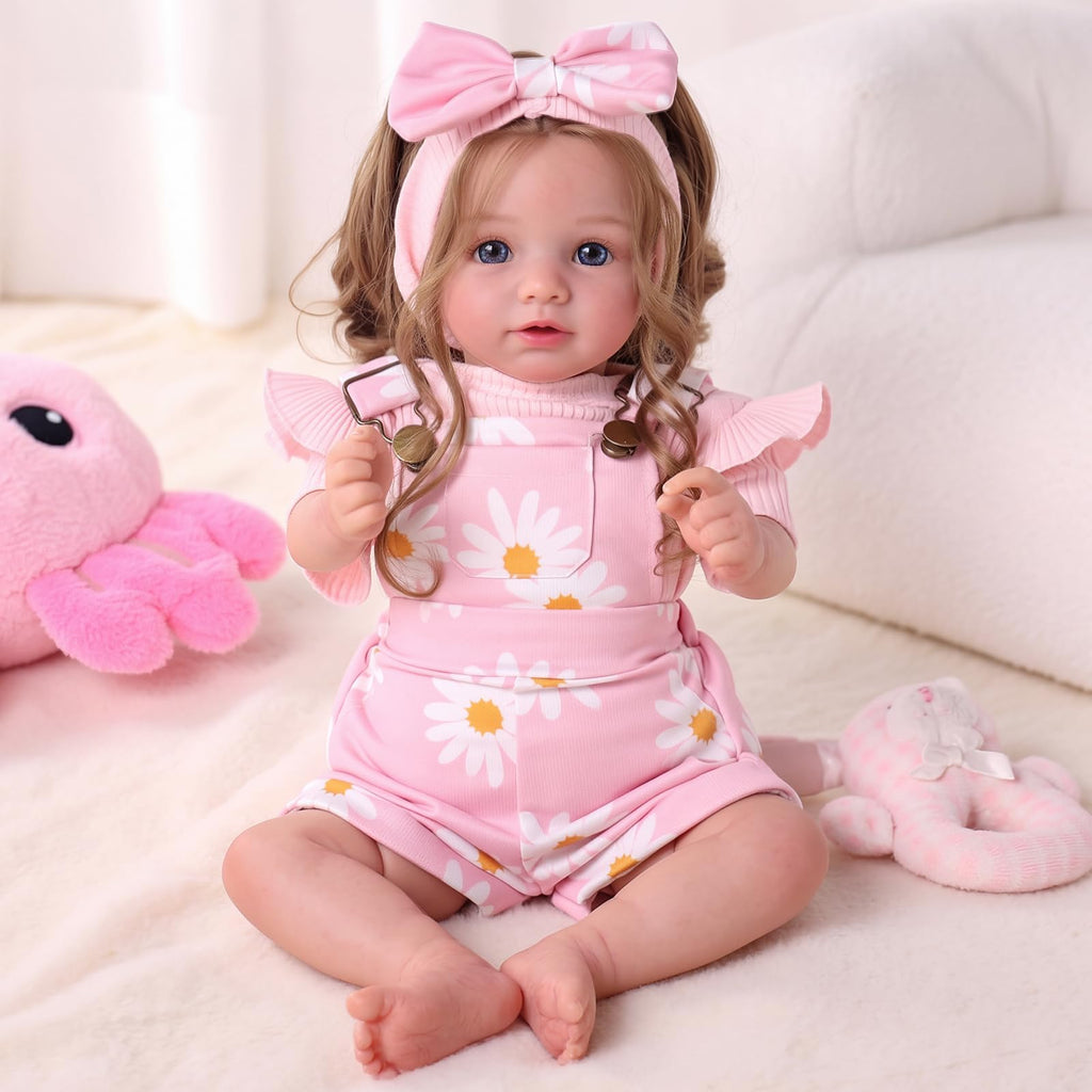 20inch Realistic Reborn Baby Dolls with Poseable Limbs Rooted Hair L891223