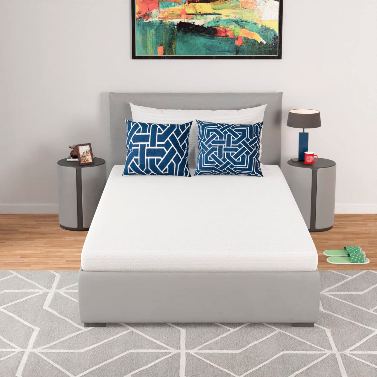 5 Inch Twin Mattress Green Tea Gel Memory Foam I56736