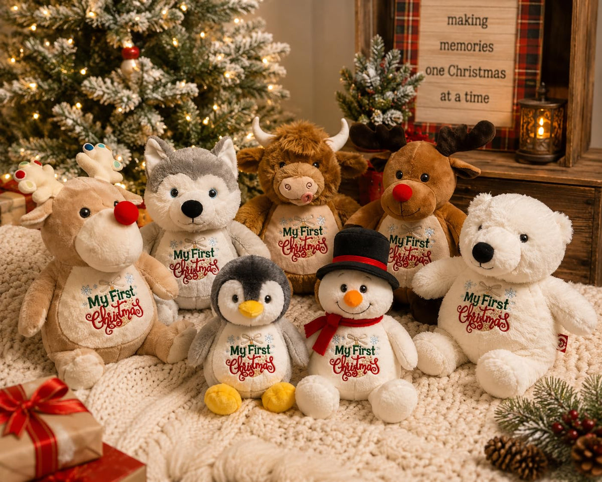 Embroidered My First Christmas Keepsake Plush X11148
