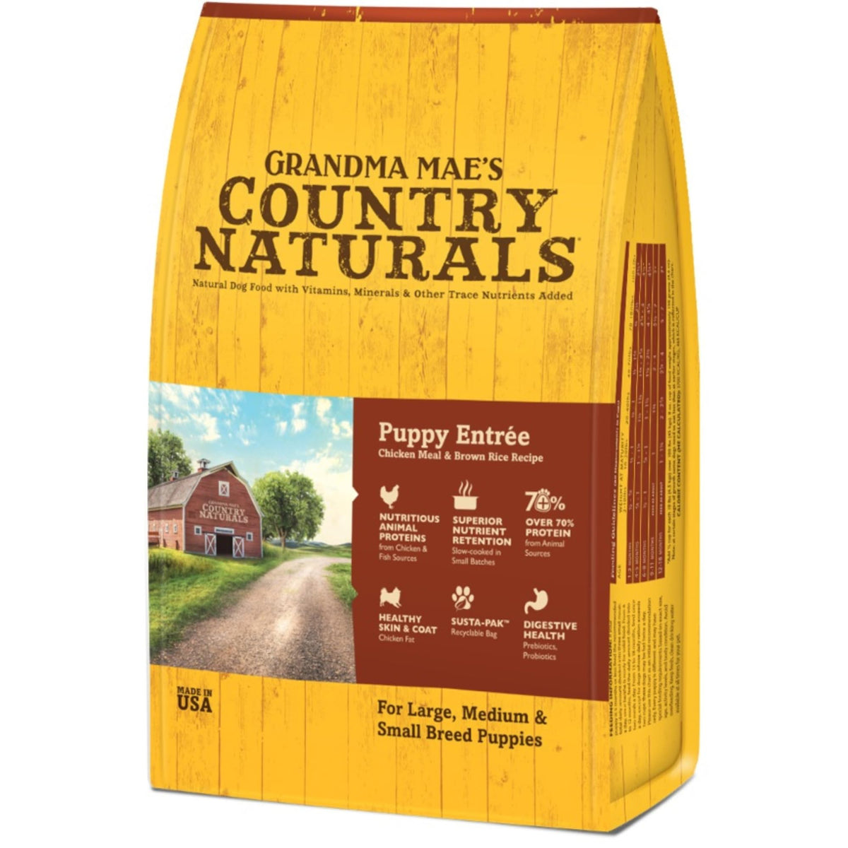 Chicken & Brown Rice Dry Dog Food 12 LB Bag R727