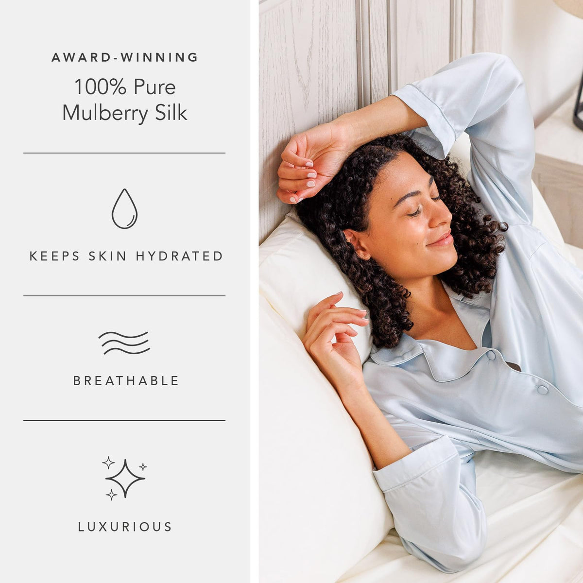Women's 100% Mulberry Silk Long Pajama Set S820935