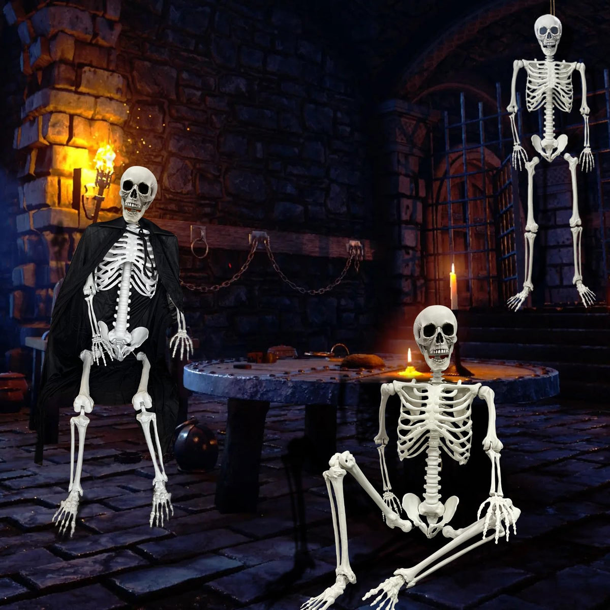 Life Size Skeleton with Posable Joints G9527