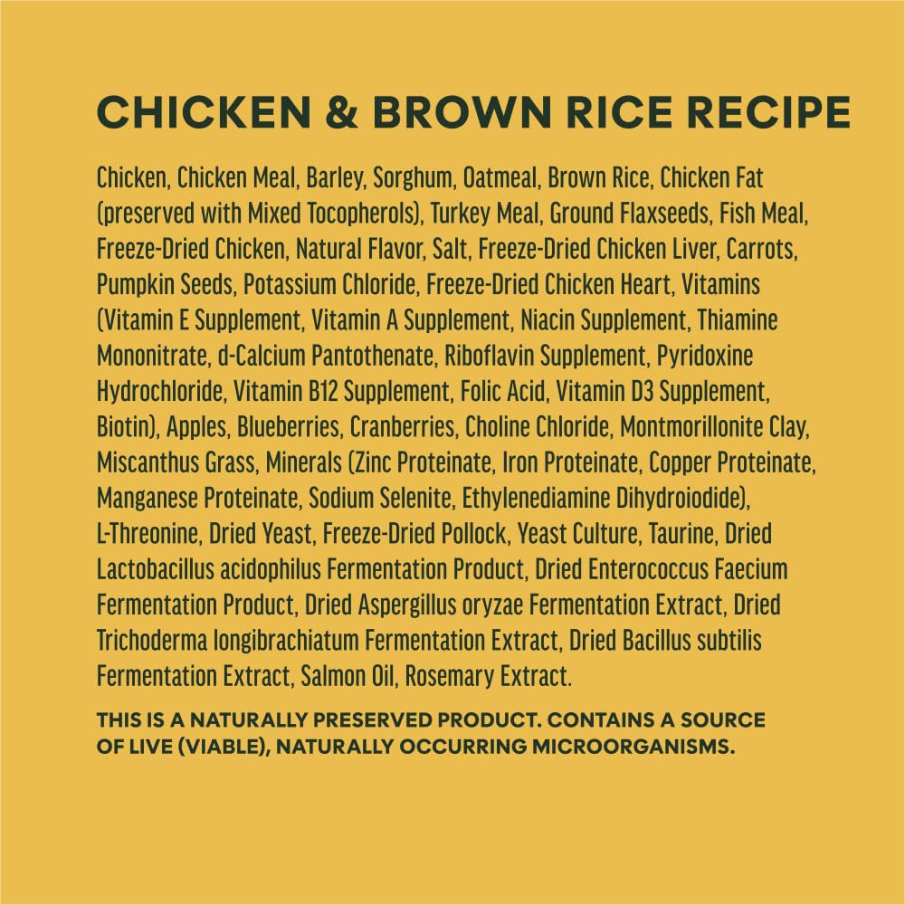 Chicken & Brown Rice Dry Dog Food 20 lb J3322