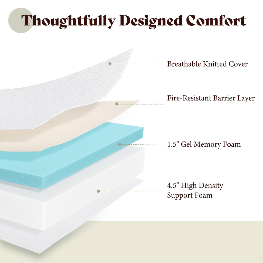Queen Tri-Fold Memory Foam Mattress P8544