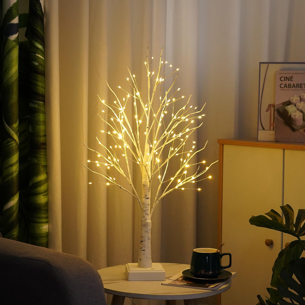 2 Pack Artificial Tree Lamp with Timer S303
