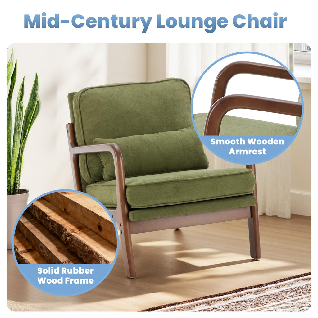 Mid Century Accent Chairs Set of 2 D142