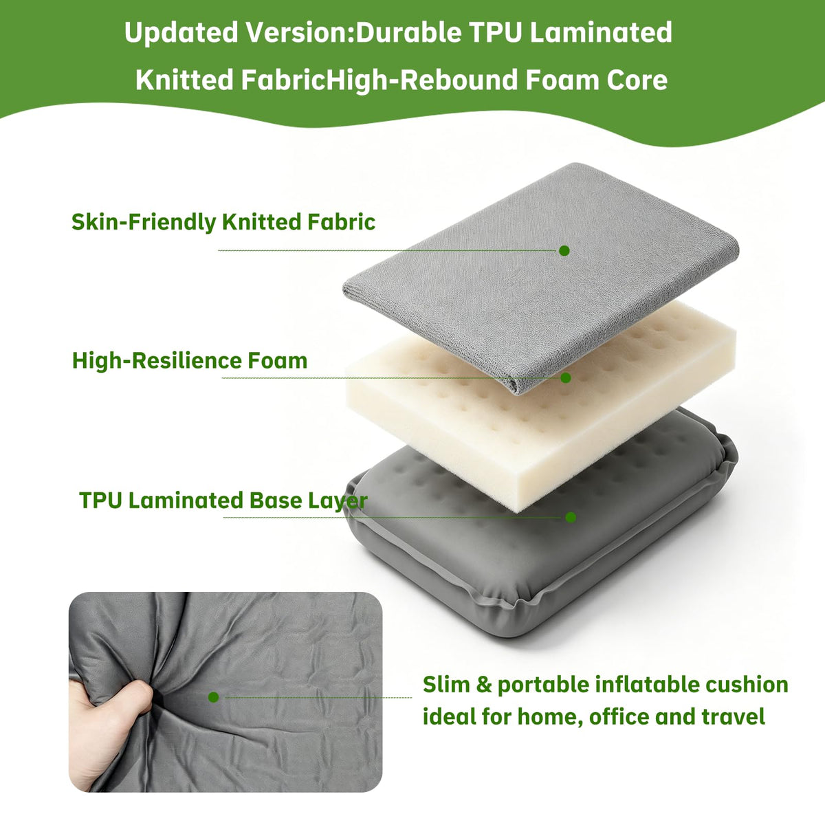 2 Pcs Inflatable Seat Cushion Z2689
