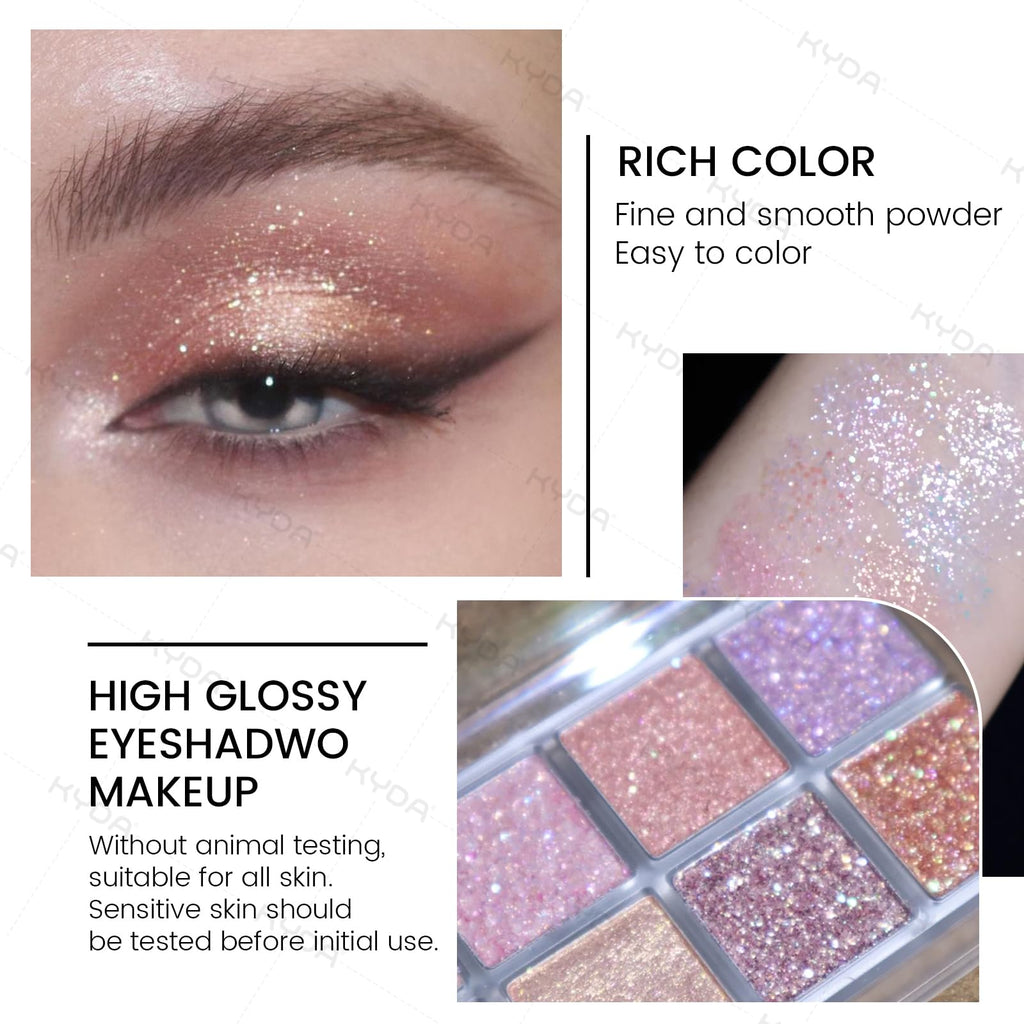 10 Colors Glitter Eyeshadow Palette C1084