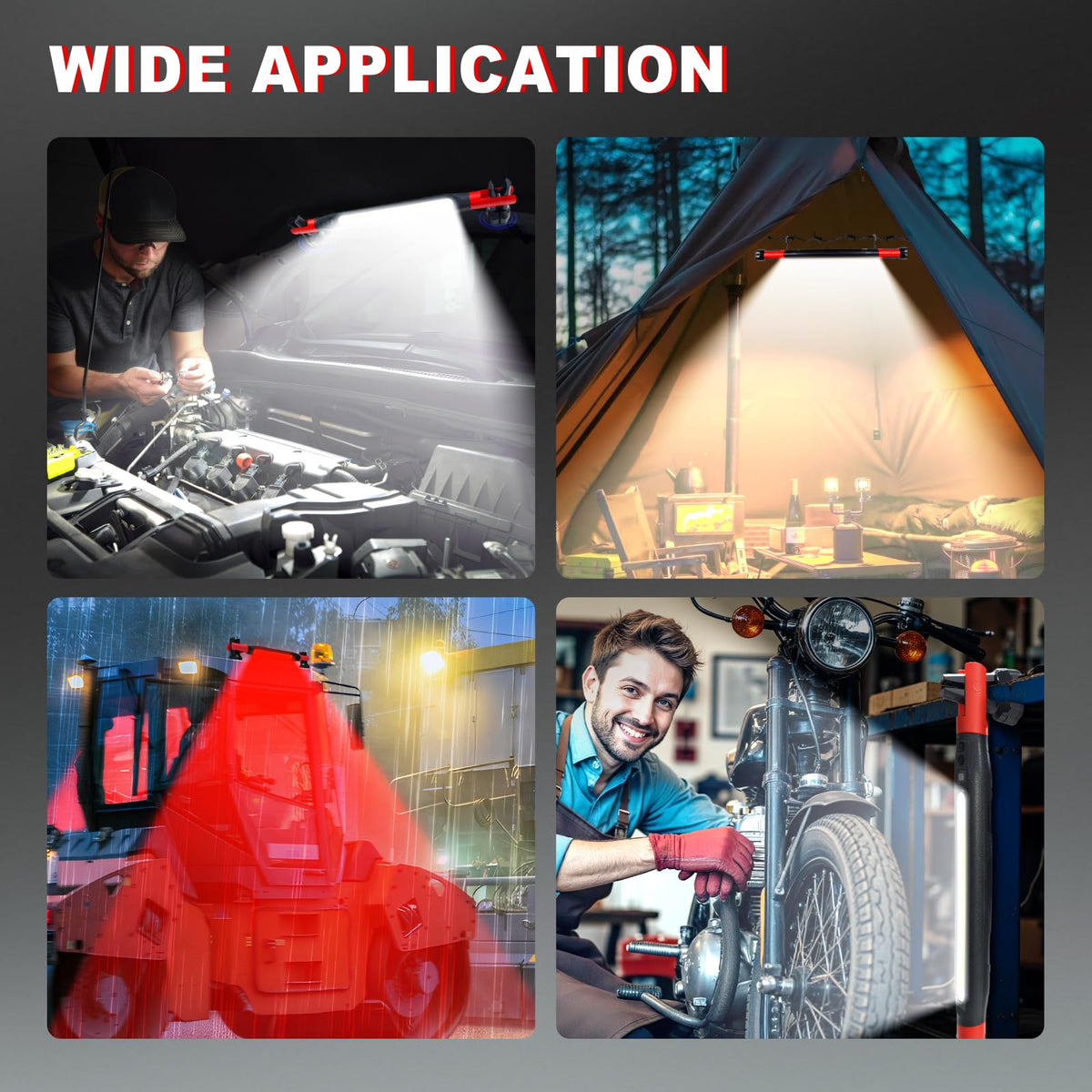 3000 Lumens Rechargeable Magnetic LED Work Light R9301